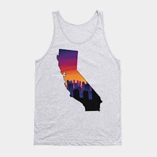 California city sunset Tank Top